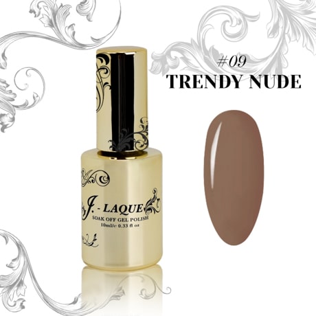 J-LAQUE Trendy Nude, creamy nude gel polish, self-leveling nail polish, no-shrinkage gel polish, deep pigmentation polish, elegant manicure