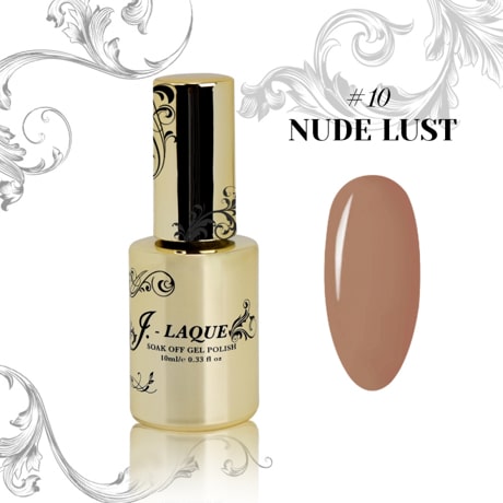 J-LAQUE Nude Lust, creamy nude gel polish, smooth application, dense coverage nail polish, easy removal gel polish, nail art perfect pigment