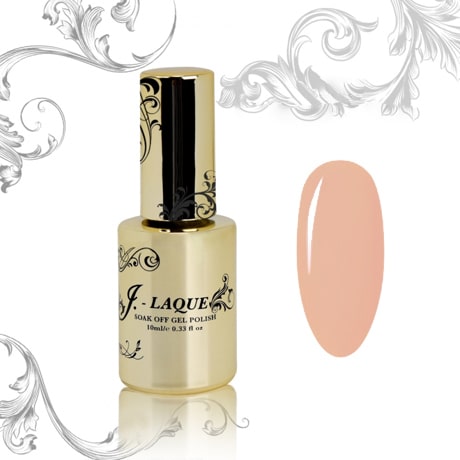 J-LAQUE Chantal Nude, creamy nude gel polish, one-coat gel polish, smooth application nail polish, dense pigmentation gel polish, self-leveling gel polish